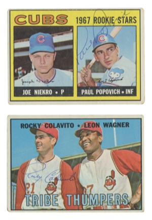 1967 Topps Autographed Baseball Card Collection (99)(JSA)