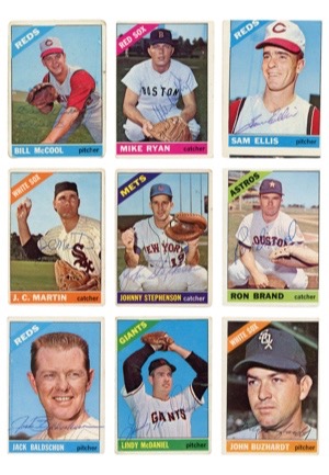 1966 Topps Autographed Baseball Card Collection (46)(JSA)