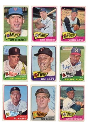 1965 Topps Autographed Baseball Card Collection (38)(JSA)