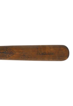1932 Mayor Cermak & Woody English Multi-Signed Chicago Cubs National League Pennant Trophy Bat with Cuyler, Grimes & Herman (JSA • English LOA • Halper/Sothebys Collection • Ruth’s Called Shot WS)