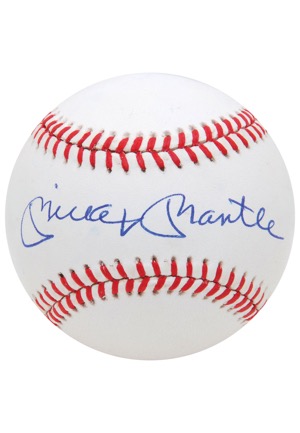 Mickey Mantle Single-Signed Baseball (JSA • MINT • Dave Phillips LOA)
