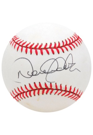 1996 New York Yankees Single-Signed World Series Baseballs – Rookie Derek Jeter, Bernie Williams & Joe Torre (3)(JSA • Championship Season • Dave Phillips LOA)