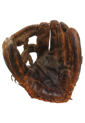 Late 1970s Willie Mays San Francisco Giants Game-Used Glove (Esken LOA • Originally Gifted By Mays To Giants Batboy)