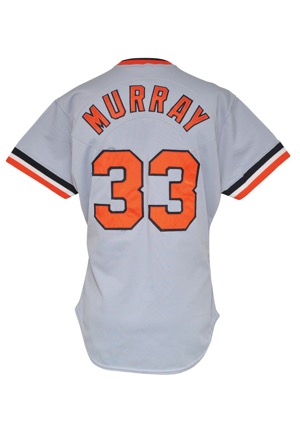 1988 Eddie Murray Baltimore Orioles Game-Used Road Jersey