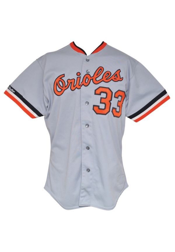 2007-08 Baltimore Orioles J. Miller #68 Game Used Orange Jersey BP