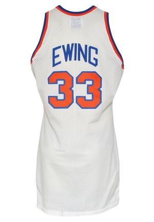 1988-89 Patrick Ewing NY Knicks Game-Used Home Uniform (2)(Pristine Provenance)