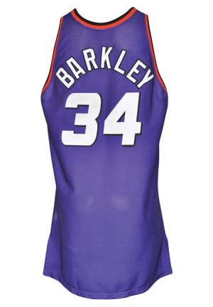 1993-94 Charles Barkley Phoenix Suns Game-Used Road Jersey