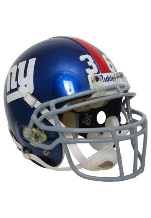 Early 2000s Shaun Williams New York Giants Game-Used Helmet