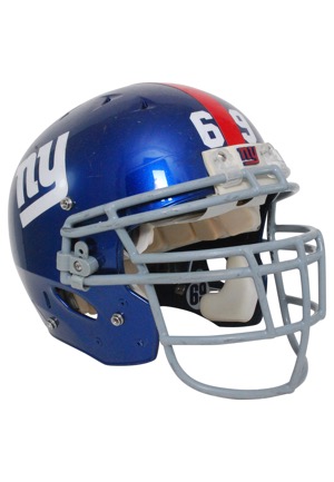 2008 Rich Seubert New York Giants Game-Used Helmet
