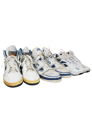 New Jersey Nets Game-Used & Autographed Sneakers – Derrick Coleman, Dennis Hopson, Kenny Anderson & Chris Morris (4)(JSA)