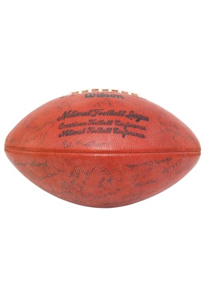 12/8/74 Miami Dolphins Game-Used & Team-Signed Football (JSA) 