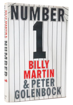 1980 "Number 1" Hardcover Book Signed by Billy Martin (JSA)