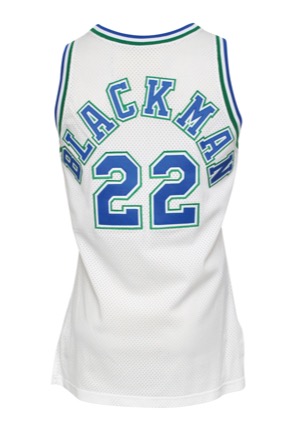 1991-92 Rolando Blackman Dallas Mavericks Game-Used Home Jersey
