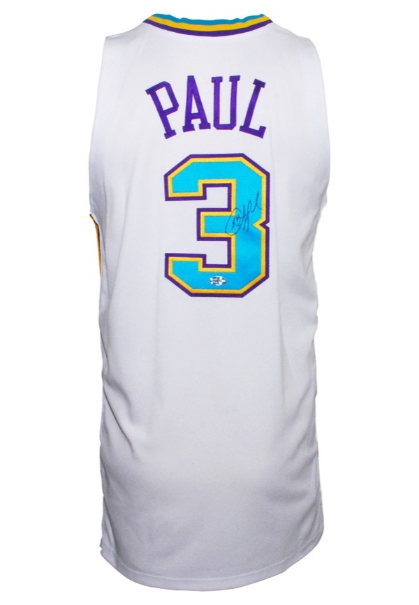 Lot Detail - 2006-07 Chris Paul New Orleans/OKC Hornets Game-Issued  Valentine's Day Jersey
