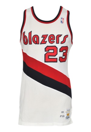 1989-90 Byron Irvin Rookie Portland Trail Blazers Game-Used Home Jersey