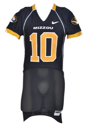 2008 Chase Daniel University of Missouri Tigers Game-Used Home Jersey (Team LOA • Big 12 Offensive Player of the Year)