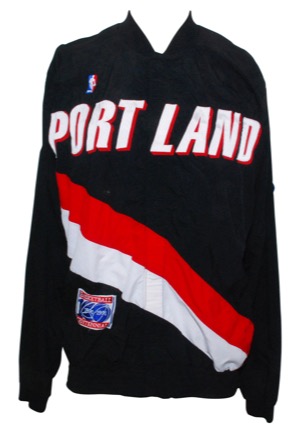 1991-92 Jerome Kersey Portland Trail Blazers Worn Warm-Up Jacket (Equipment Manager LOA)