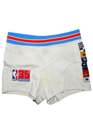 Circa 1980 San Diego Clippers Game-Used Nautical-Themed Trunks (Home & Road) & Warm-Up Pants (3)(Equipment Manager LOA)