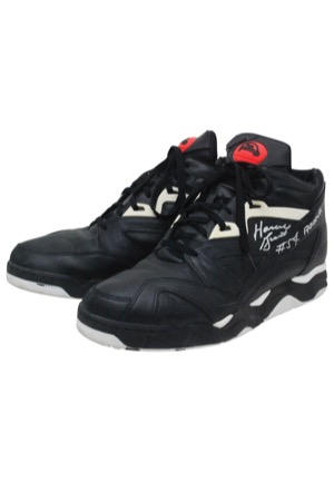Early 1990s Horace Grant Chicago Bulls Game-Used & Twice-Autographed Sneakers (2)(JSA • Equipment Manager LOA)