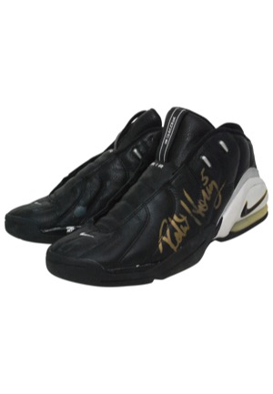 2005 Robert Horry San Antonio Spurs Game-Used & Autographed Sneakers (JSA • Championship Season • Sourced from Horry)