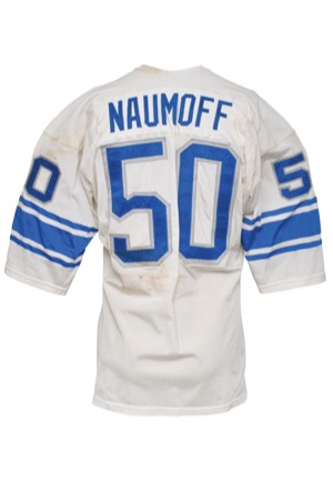 Early 1970s Paul Naumoff Detroit Lions Game-Used Road Jersey (Repairs)