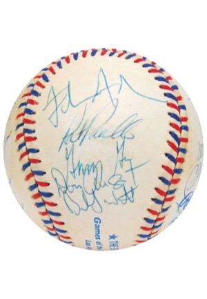 1984 USA Olympics Team-Signed Bat & Baseball (2)(JSA • Inaugural Olympic Baseball Games)