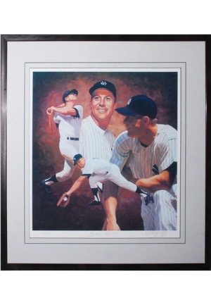 Framed Mickey Mantle Autographed Limited Edition Artists Proof Danny Day Lithograph (JSA)