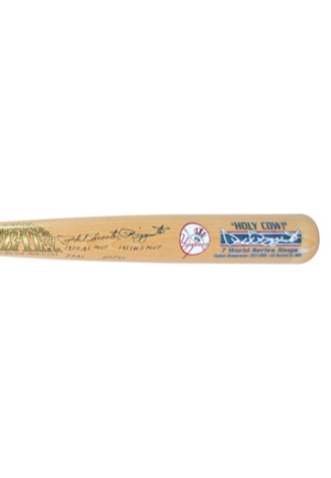 Phil Rizzuto Autographed Special Edition Bat with Career Stats Inscriptions (JSA • 1 of 7)
