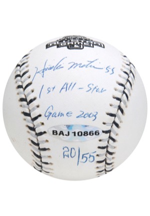 2003 Hideki Matsui Single-Signed Limited Edition Baseball with 1st All-Star Game Inscription (JSA • MLB Hologram • Steiner • UDA • 20 of 55)