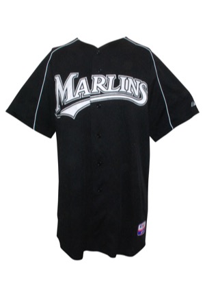 Mid 2000s Chris Resop Florida Marlins Spring Training Game-Used Jersey