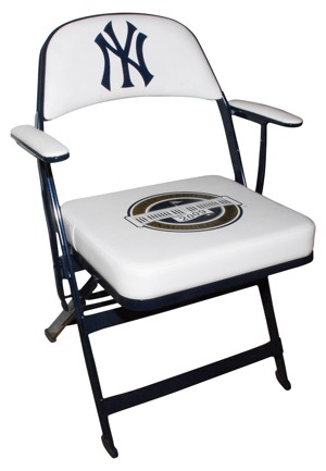 2009 Joba Chamberlain New York Yankees Clubhouse Chair (Yankees-Steiner LOA • MLB Hologram • Championship Season)