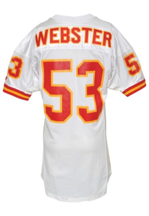 1991 Mike Webster Kansas City Chiefs Team-Issued Road Jersey