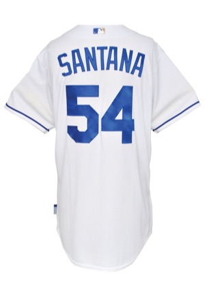 2013 Ervin Santana Kansas City Royals Game-Used Home Jersey