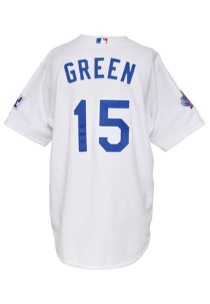 2002 Shawn Green Los Angeles Dodgers Game-Used Home Jersey & 2007 Shawn Green New York Mets Game-Used Road Jersey (2)(Mets-Steiner LOA)