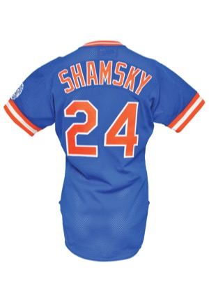 1985 Art Shamsky New York Mets Fantasy Camp Worn Mesh Jersey