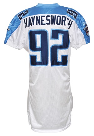 2008 Albert Haynesworth Tennessee Titans Game-Issued Road Jersey