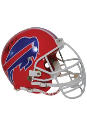 Circa 1997 Ted Washington Buffalo Bills Game-Used & Autographed Helmet (JSA)