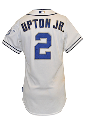 8/18/2015 Melvin Upton Jr. San Diego Padres Game-Used Home Jersey (MLB Hologram • 5 RBI Game • Unwashed)