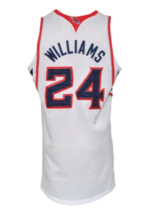 5/8/2012 Marvin Williams Atlanta Hawks Playoffs Game-Used Home Jersey (Team LOA • MeiGray)