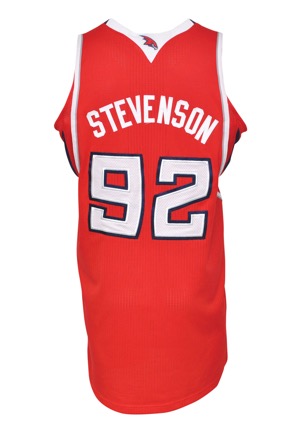 2012-13 DeShawn Stevenson Atlanta Hawks Game-Used Road Jersey