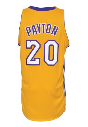 2003-04 Gary Payton Los Angeles Lakers Game-Used Home Jersey