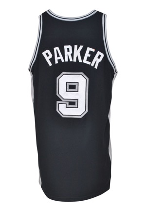 2005-06 Tony Parker San Antonio Spurs Game-Used Road Jersey