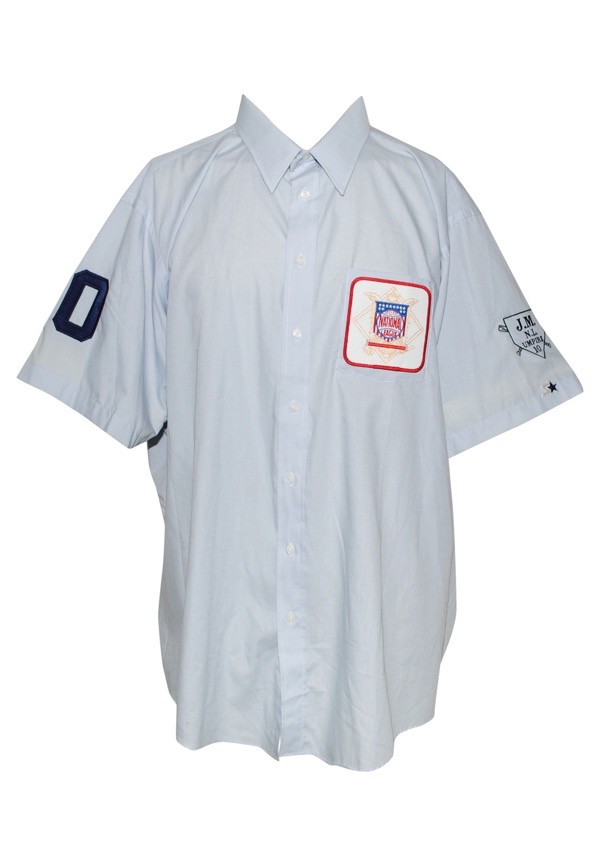 Lot Detail - Late 1990s MLB Game Worn Umpire Shirt & Circa 1996