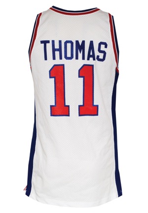 1993-94 Isiah Thomas Detroit Pistons Game-Used Home Jersey (Pristine Provenance)