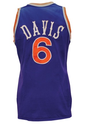 1987-88 Walter Davis Phoenix Suns Game-Used Road Uniform (2)(Nick Vanos Memorial Patch • Great Provenance)
