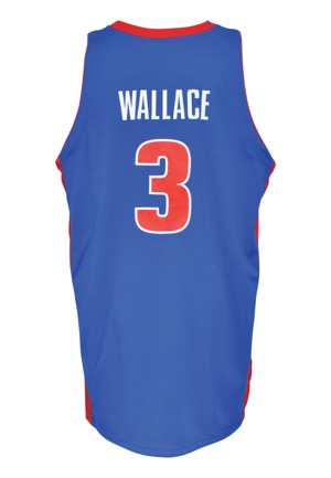 2005-06 Ben Wallace Detroit Pistons Game-Used Road Jersey (Defensive Player of the Year Season)