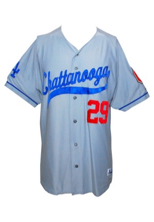 2013 Joc Pederson Chattanooga Lookouts Class-AA Game-Used Mesh Road Jersey