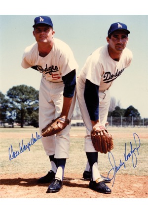 Don Drysdale and Sandy Koufax Autographed Photo (JSA)