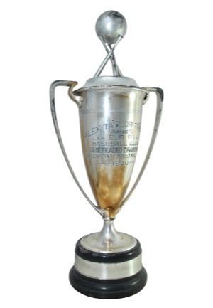 Vintage 1930 Greenpoint Industrial League Baseball Championship Trophy