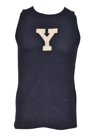 Circa 1905 Yale University Basketball Game-Used Uniform & Cap (3)(Earliest Known Example • Extremely Early Spalding Stamp)